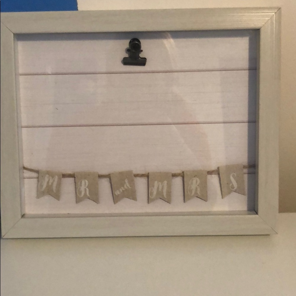 Mr. & Mrs. picture frame